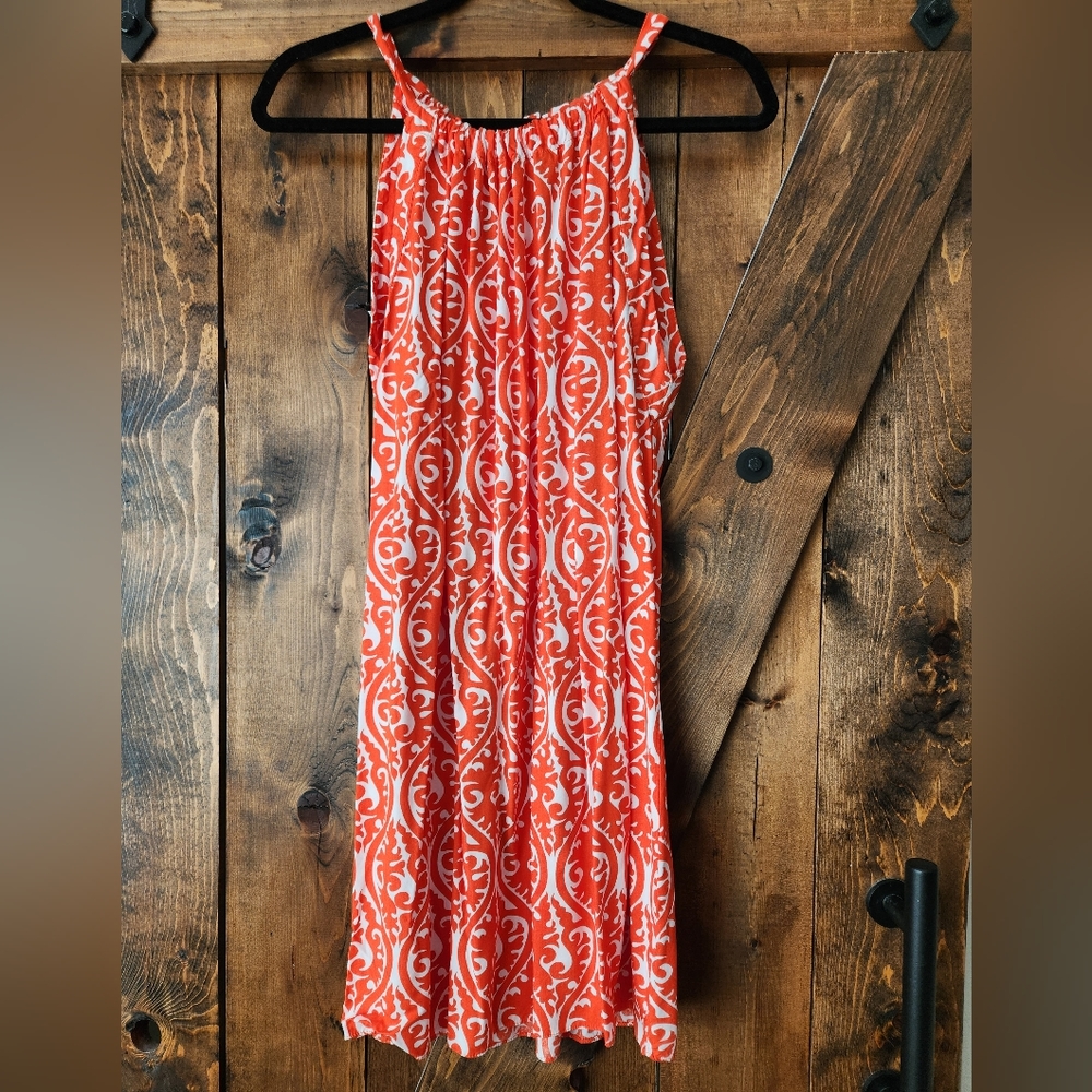 Orange Summer Dress - size M